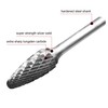HAUTMEC Ball Nose Tree Tungsten Rotary File Carbide Burr Double