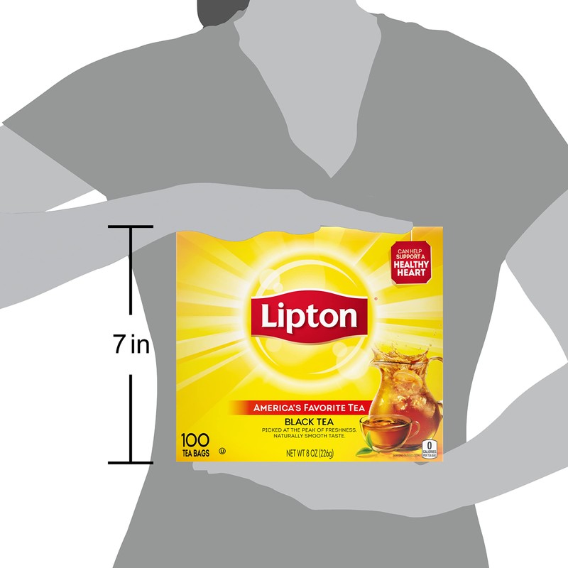 Lipton Tea Bags, Black Tea, 100 Count (Pack of 10)