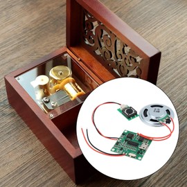 Be In Your Mind 8M Sound Module Programmable MP3 WAV Music Player with Speaker for DIY Music Box Greeting Card 4.5-5 V