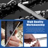 Glarks 7Pcs Chainsaw Sharpener File Assortment Kit with 5/32, 3/16,