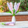 Plush Artificial Lavender Bouquet,Faux Lavender Flowers Bunches for Home Decor,6
