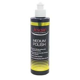 Jescar Medium Polish - 8oz - Professional-Grade Polishing Compound for Scratch Removal and Swirl Correction – High Gloss Finish, Removes 2500 grit Sanding Marks, Silicone-Free.
