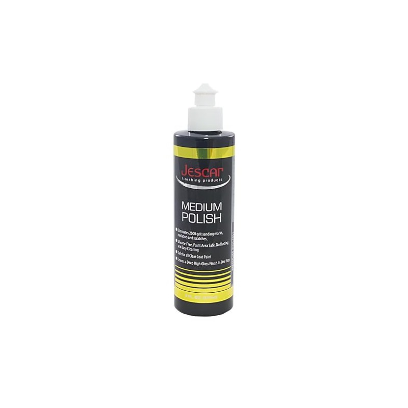 Jescar Medium Polish - 8oz - Professional-Grade Polishing Compound for