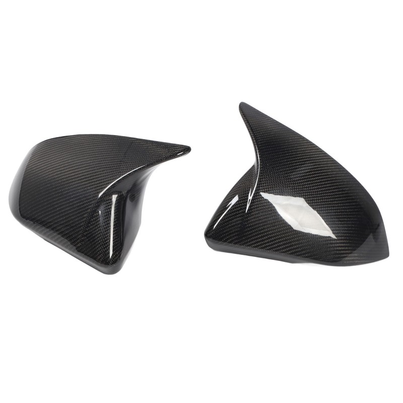 1 Pair Side Mirror Cap Cover Standard Carbon Fiber Glossy