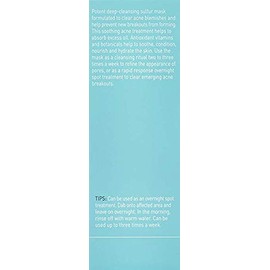 Proactiv Skin Purifying Acne Face Mask and Acne Spot Treatment, Detoxifying Facial Mask with 6% Sulfur, 90 Day Supply, Cream, 3 Oz