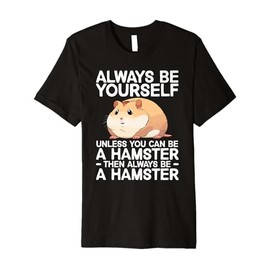 Cute Hamster Design For Men Women Kids Dwarf Hamster Lover Premium T-Shirt