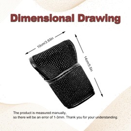 RBOKO Auto Gear Shift Knob Cover Bling Car Knob Gear Stick Protector PU Leather Shift Gear Cover with Bling Interior Accessories Interior Accessories Universal for SUV Truck (Black)