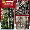 Pack of 20 Christmas Decoration Crystal Christmas Tree Decoration Pendants,
