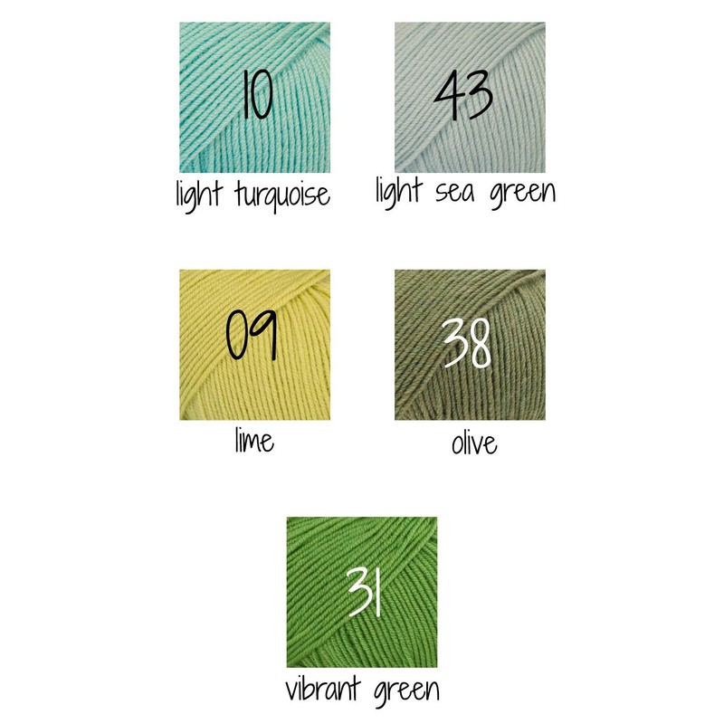 Drops Wool: Baby Merino Olive Mix, 100% Superwash Merino Wool,