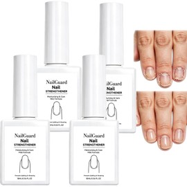Aceite fortalecedor de uñas y reparador de cutículas, sérum fortalecedor para el crecimiento de uñas, sérum para uñas y aceite para el cuidado de cutículas, suaviza y nutre las cutículas (4PCS)