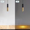 Omgomne Modern Pendant Light Fixture Kitchen Island,1-Light Black Gold GU10