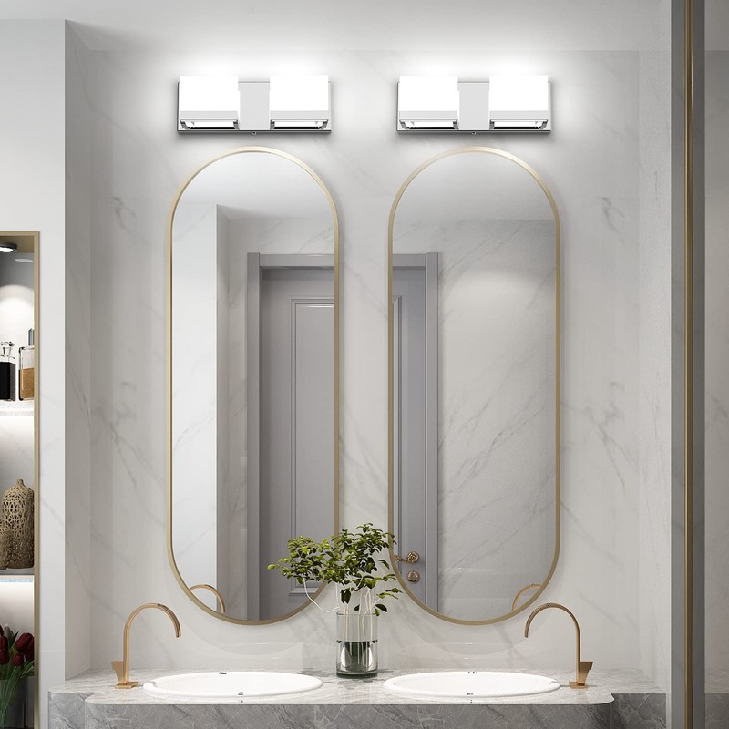 Tipace LED Dimmable Bathroom Lights Modern 2 Lights Vanity Light