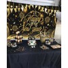 Mocsicka Happy New Year Backdrop Banner New Year 2025 Party