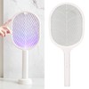 Electric Fly Swatter USB Charging Purple Light 3 Layers Safety
