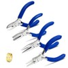 SPEEDWOX 3 Inches Jewelry Pliers Set Professional Beading Tools 4