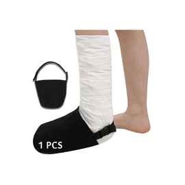 Cast Sock Toe Cover Soft for Foot Warmer Socks Walking Boot Broken Toe Ankle Orthotic Sock Protector Accessories After Surgery Orthopedic Boot Sock Leg Cast Covers (1 PCS)
