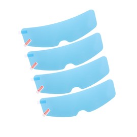 RATCHROLL 4pcs 9.65"x2.87" Rain Proof Film for Motorcycle Helmet Universal Anti Rain Shield Film Lens Sticker Durable Nano Coating Sticker Film Helmet Accessory Replacement Car Parts
