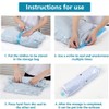 iDopick 8 Pack Compression Bags for Travel,Cream Roll Up Space