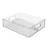 iDesign Divided Storage Bin with Handle for Pantry, Fridge, or