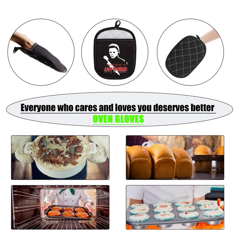 CMNIM Michael Myers Oven Mitts and Pot Holder,Michael Myers Merchandise