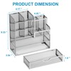 Marbrasse Mesh Pen Holder for Desk, Pen Organizer with Drawer,