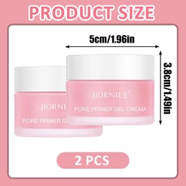 Pore Primer Gel Cream, Makeup Pore Filler, Primer und Makeup Basis, Porenverfeinernd und glättend, Gel-Based & Hydrating Face Primer For Smoothing Skin & Gripping Makeup, Moisturizes & Primes, Pack 2