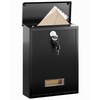 LAND·VOI Locking Wall-Mount Mailbox for Outside, with 4 Keys, Galvanized