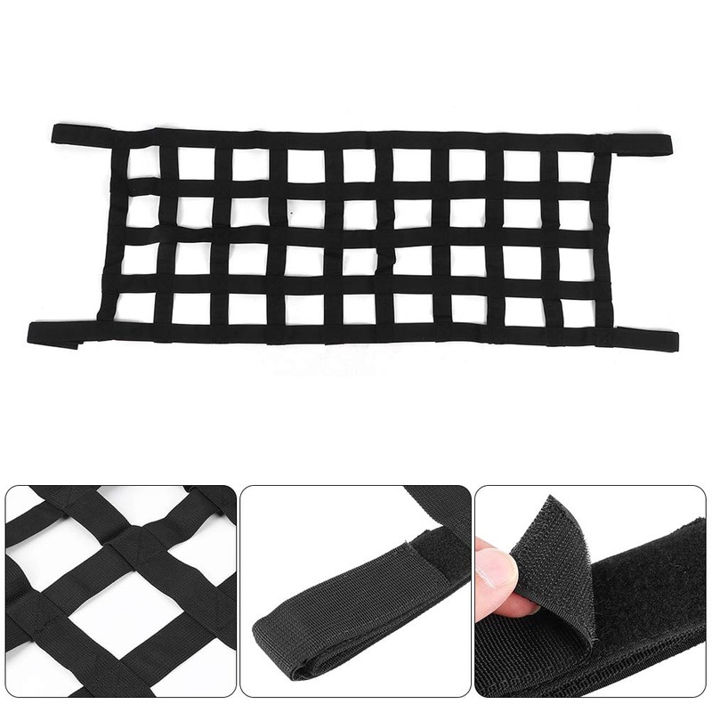 AMONIDA Car Trunk Mesh Bag, Car Roof Hammock, Rear Trunk,