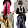 LFOUVRE Pack of 2 Knotted Bow Hair Scrunchies Elastic Hair