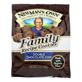 Newman`s Own Newman'S Own  Family Recipe Double Chocolate Chip Cookies Organic  7 Oz