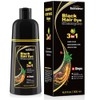 Black Hair Dye Shampoo Tinte Cubrir Canas Hombres Mujeres Cobertura