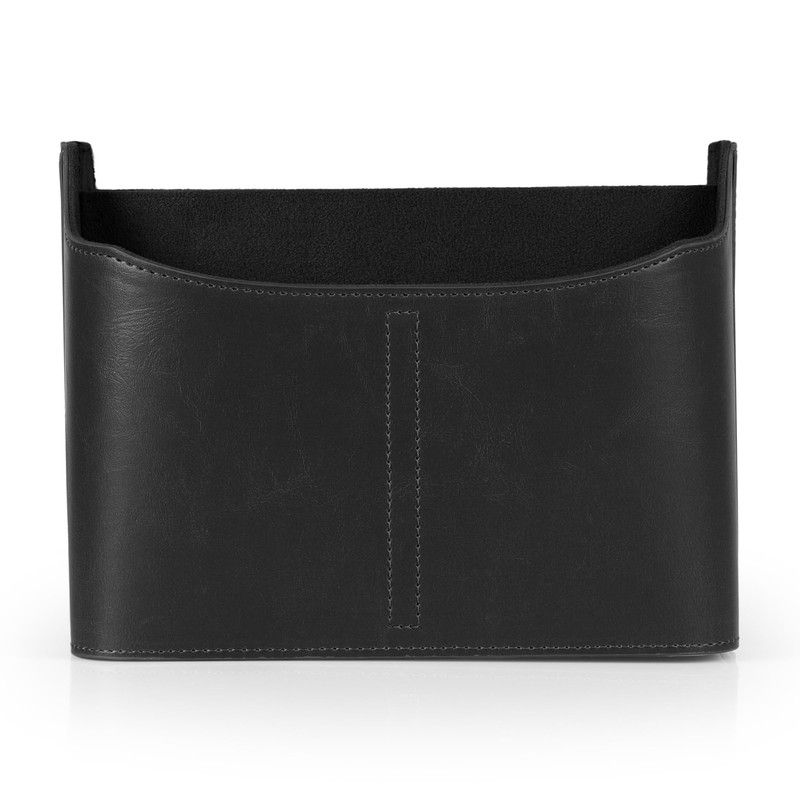 LONDO Leather Remote Control Organizer and Caddy with Tablet Slot