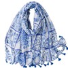 WaJuemy Boho Scarf Shawl Wrap for Women Casual Lightweight Linen