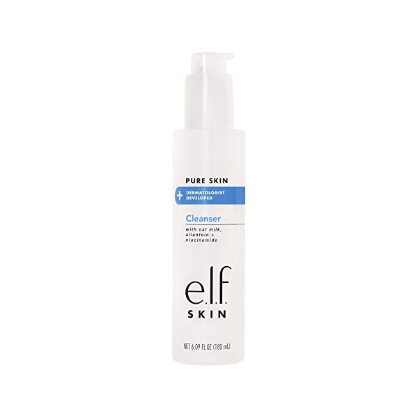 e.l.f. Pure Skin Cleanser, Non-Foaming Creamy & Gentle Daily Face