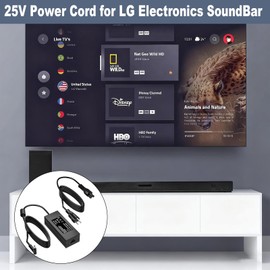 25V Power Cord for LG SoundBar Compatible with LG Musicflow SK5Y SK6Y SK8Y NB3732A NB4533A NB3540 NB3730A NB4530 NB5540 NB5541 AS851 SoundBar Charger Power Adapter