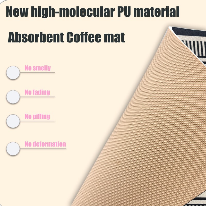 Coffee bar Mat & Dying Mats for Countertop, Quick Dry