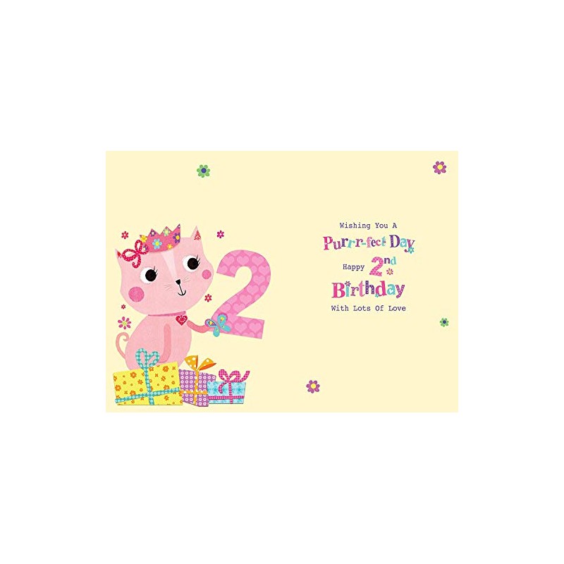 To A Special Granddaughter 2nd 2 Today Cat & Presents