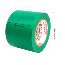 ALBOYI 2 Roll 50mm x 15m Electrical Insulation Tape Flame Retardant PVC Waterproof Insulating Tape (2 Green)