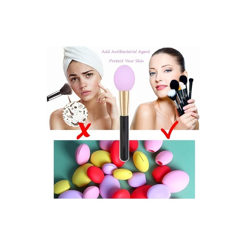 THJOPOKEEL 6 piezas Estuche Para Brochas De Maquillaje Funda Protectora