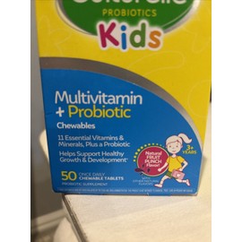 Culturelle Probiotics Kids Multivitamin Chewables Tabs 50ct Fruit Punch (Shelf)