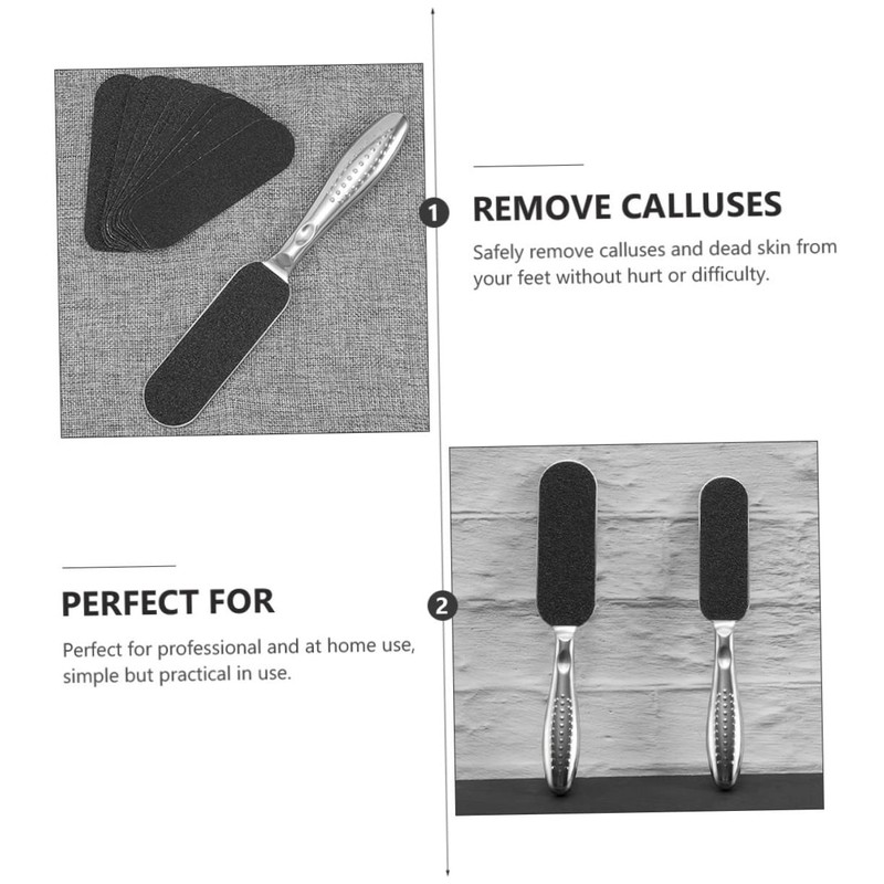Baluue Double Sided Foot File Ergonomic Pedicure Tool for Dead