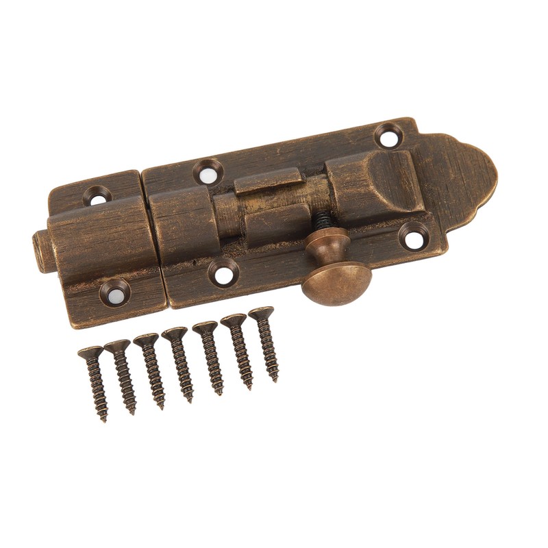 Barrel Bolt Buckle Rust Proof High Hardness Brass Antique Sliding