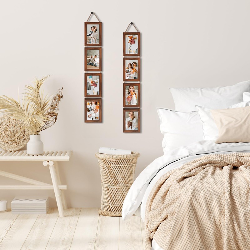 QUTREY 4x6 Hanging Picture Frames Collage Set of 2, 4
