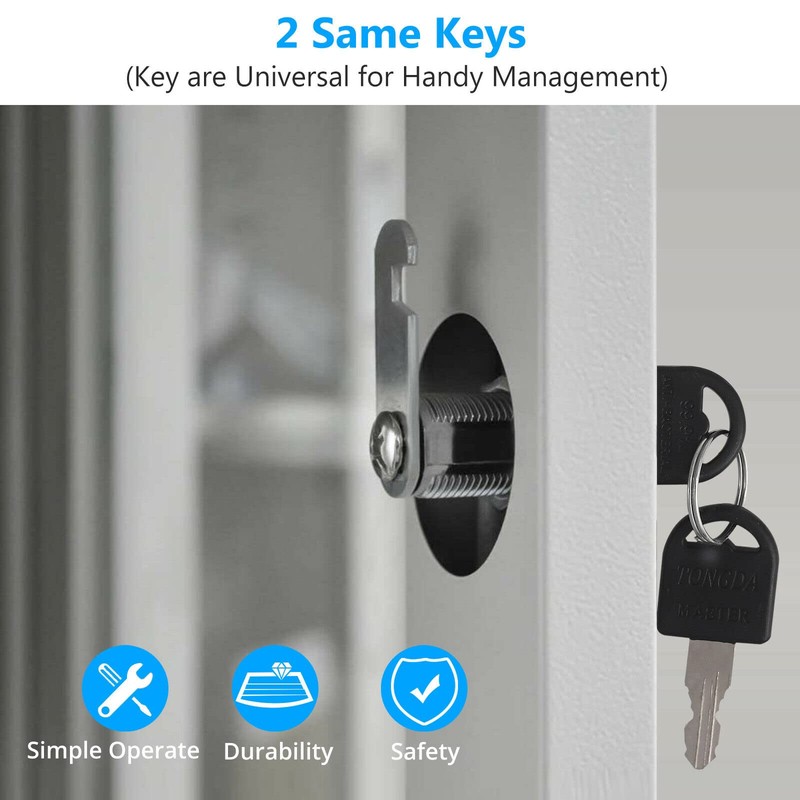 Bohaner 4 x16mm Cabinet Locks Security Mailbox Locks Keyed Cylinder