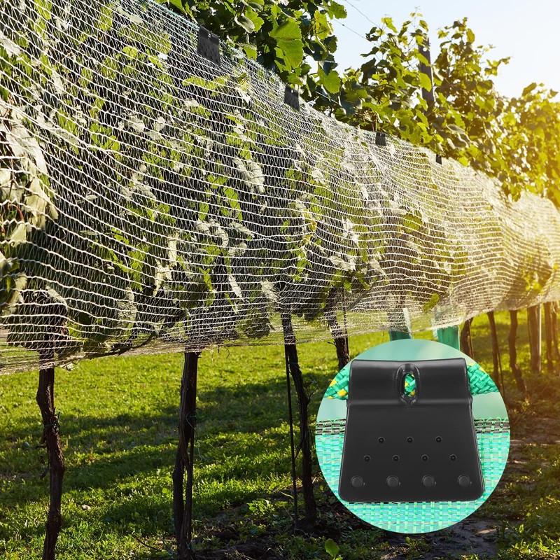 Beeveer 250 Pcs Bird Netting Mounting Clips Butterfly Shape Reusable