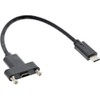 InLine® 33441G 3.1 Adapter Cable, Stecker C auf C Panel