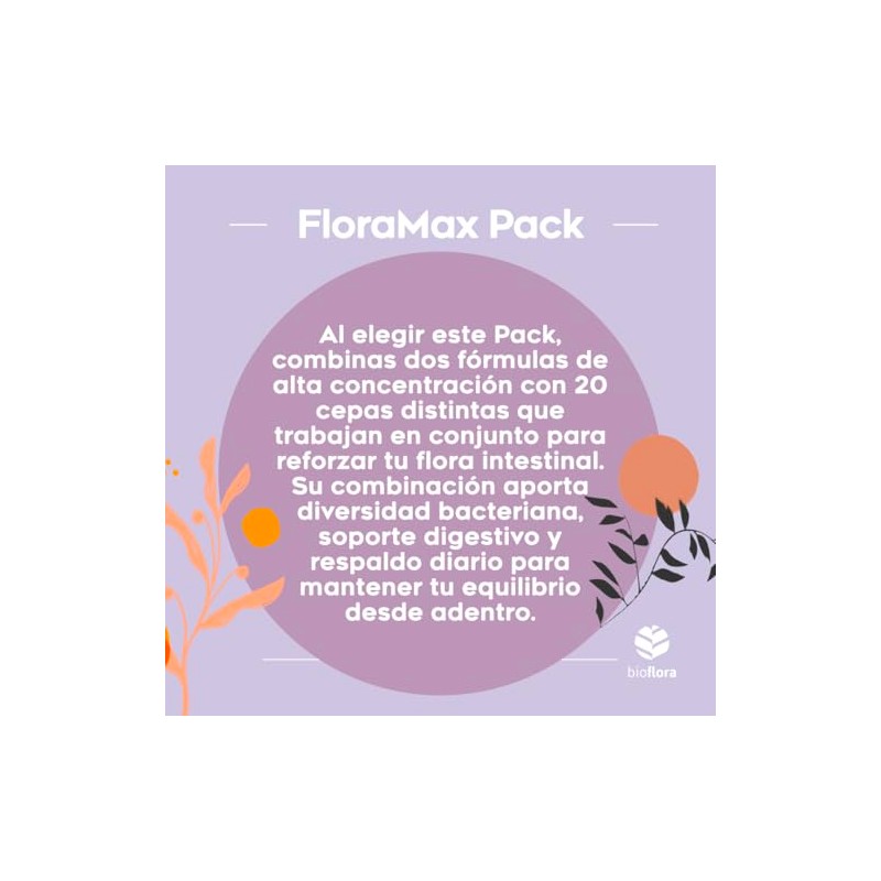 Pack Probióticos y Prebióticos Bioflora Max 30 Billones 35 CAPS