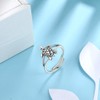 Jewmon 925 Sterling Silver Cute Animal Turtle Ring for Women