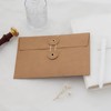 Fkereg 20 Pack Kraft Paper Envelopes with String, Small Brown