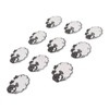 30pcs Cloth Patches Embroidered Iron On Sew On Sheep Shape